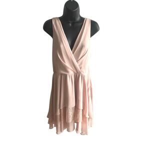 NWT BCBGeneration Powder Pink Dress Balletcore Romantic‎ Coquette Size 10 Girly